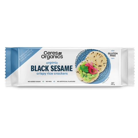 Rice Crackers | Black Sesame