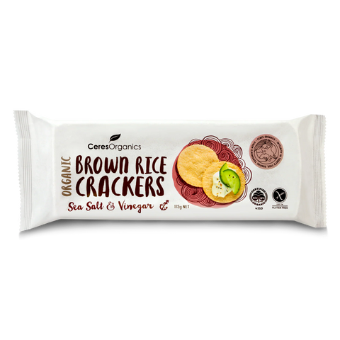 Brown Rice Crackers | Sea Salt & Vinegar