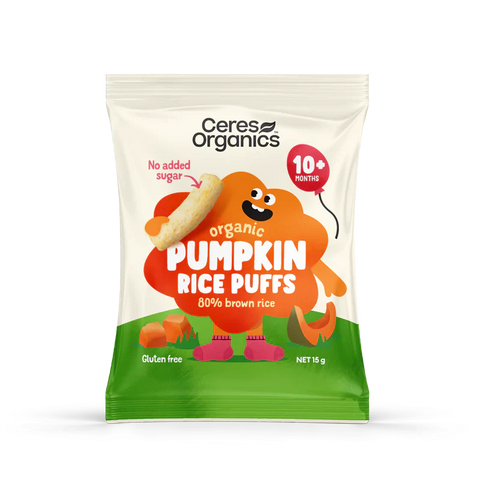 Baby Rice Puffs | Pumpkin