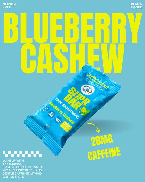 Caffeinated Protein Bar | Blueberry Cashew