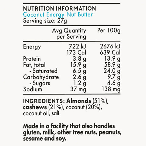 Energy Nut Butter | Coconut