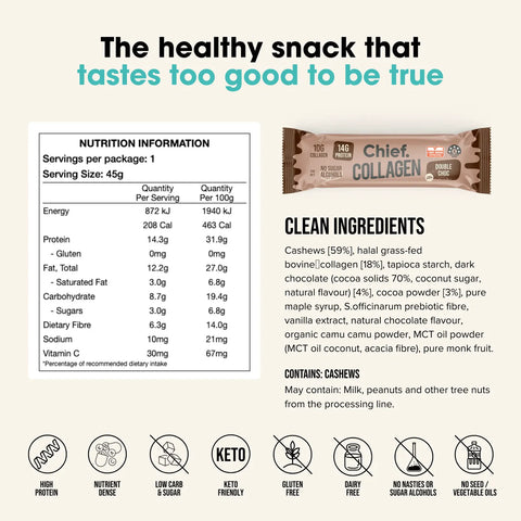 Collagen Protein Bar | Double Choc Bar