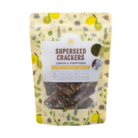 Superseed Crackers | Lemon & Poppyseed