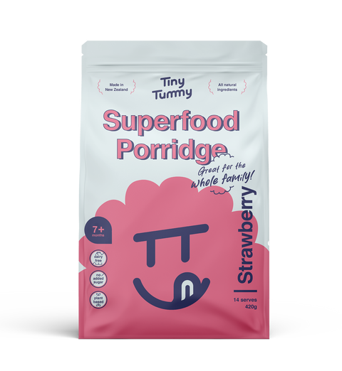 DIY Superfood Porridge Mix | Strawberry