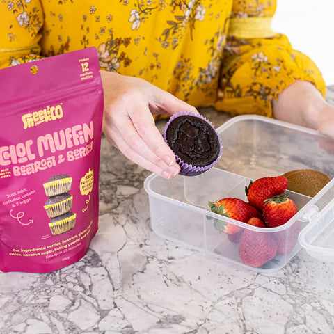 DIY Choc Muffin Mix With Real Beetroot And Berries