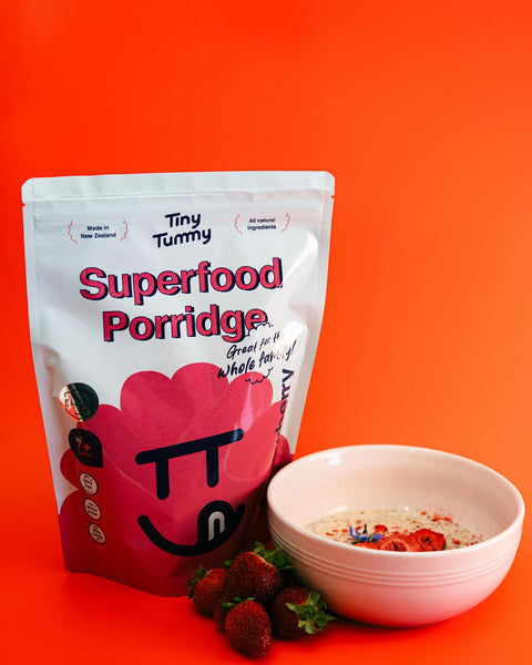 DIY Superfood Porridge Mix | Strawberry