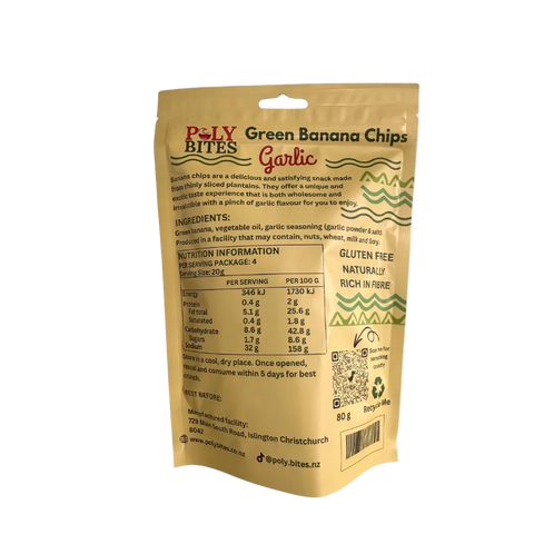 Green Banana Chips | Garlic