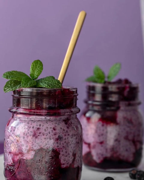 DIY Chia Pudding Mix | Blackcurrant