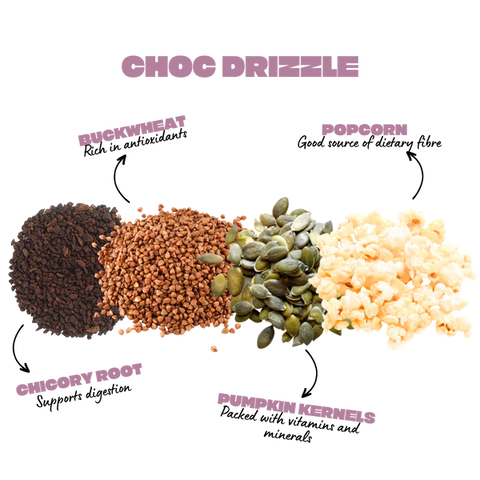 Wholegrain Popcorn Bars | Choc Drizzle