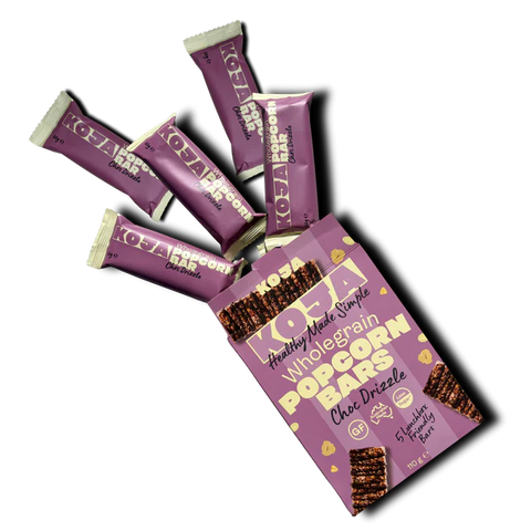 Wholegrain Popcorn Bars | Choc Drizzle