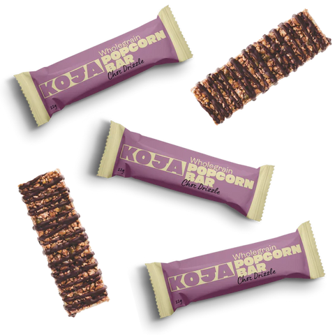 Wholegrain Popcorn Bars | Choc Drizzle