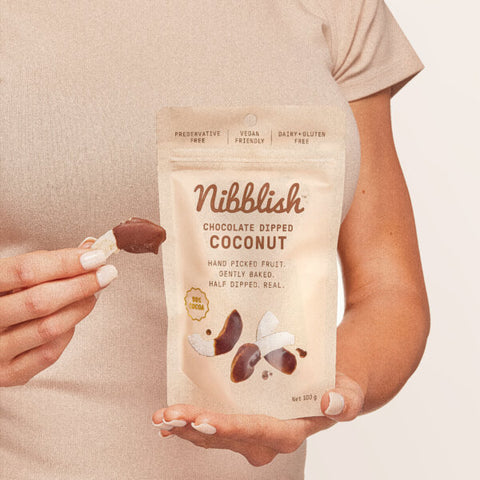 Gently Baked Fruit | Coconut - Chocolate Dipped