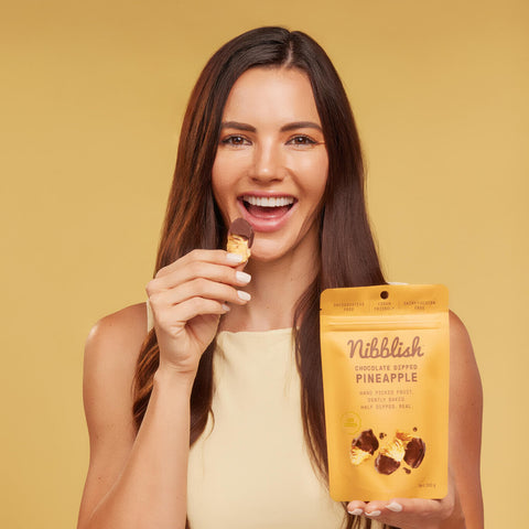 Gently Baked Fruit | Pineapple - Chocolate Dipped