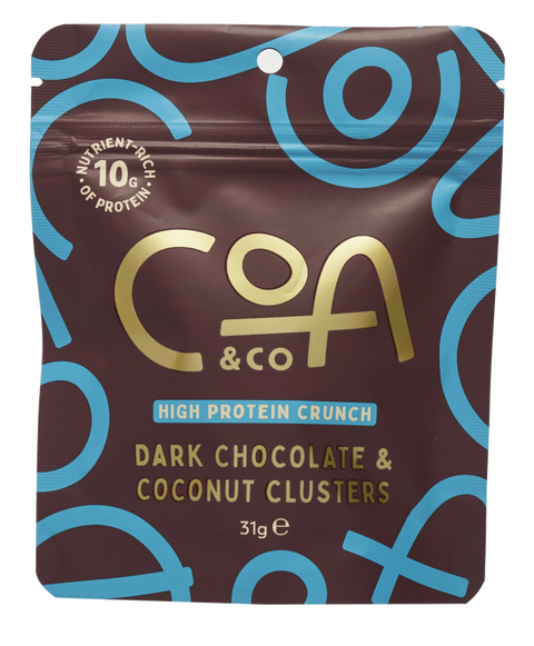 Chocolate Protein Clusters | Dark Chocolate & Coconut