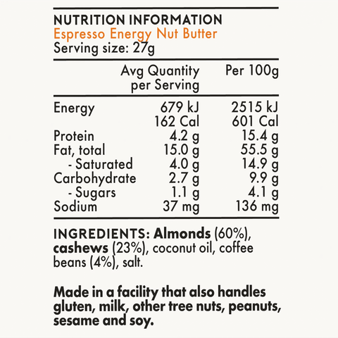 Energy Nut Butter | Espresso