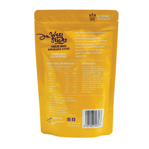 Freeze Dried Asparagus | Parmesan and Black Pepper