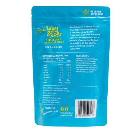 Freeze Dried Asparagus | Sea Salt & Lime