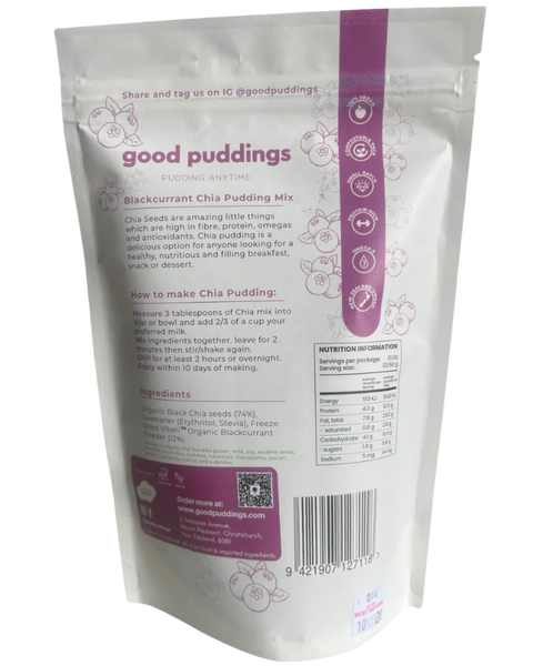 DIY Chia Pudding Mix | Blackcurrant