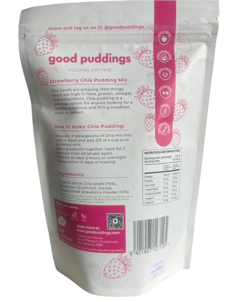 DIY Chia Pudding Mix | Strawberry