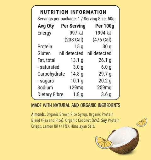 Protein Bar | Lemon Coconut