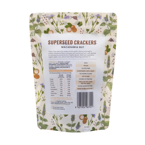 Superseed Crackers | Macadamia Nut
