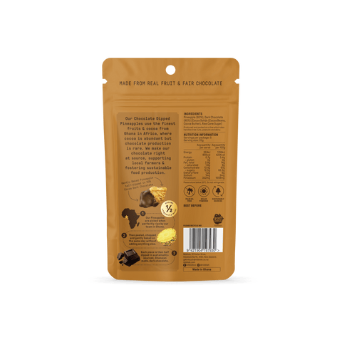 Gently Baked Fruit | Pineapple - Chocolate Dipped