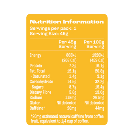 Caffeinated Protein Bar | Salted Caramel