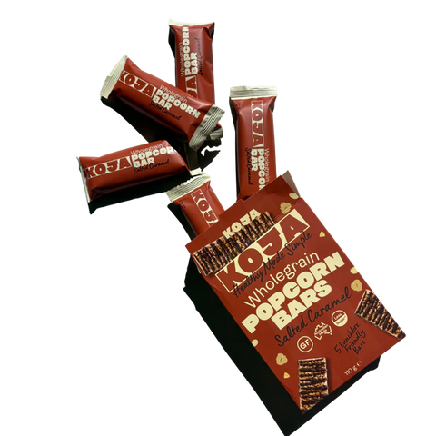 Wholegrain Popcorn Bars | Salted Caramel