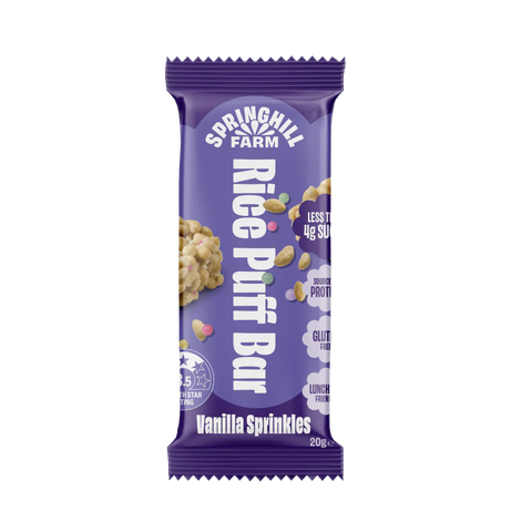 Rice Puff Bars | Vanilla Sprinkles