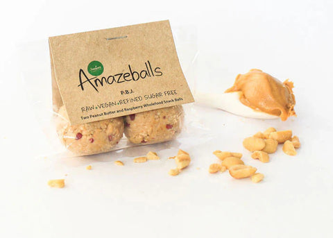 Amazeballs | Peanut Butter & Raspberry Jam