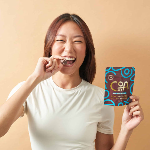 Chocolate Protein Clusters | Dark Chocolate & Coconut