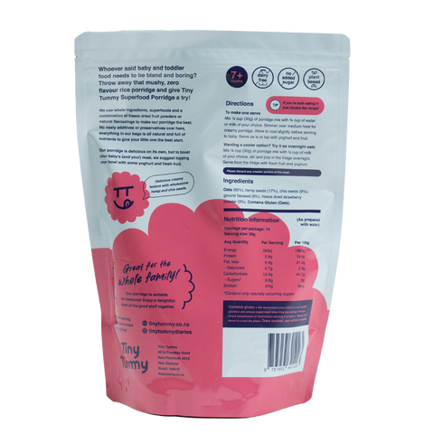DIY Superfood Porridge Mix | Strawberry